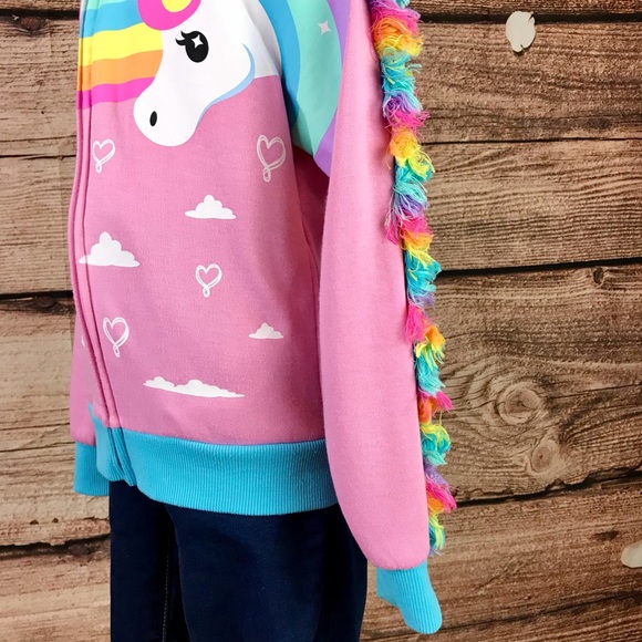 SOLD 🛍️ Nickelodeon JoJo Unicorn Hooded Jacket - Picture 6 of 11